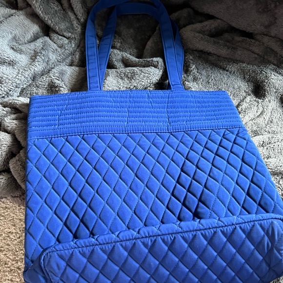 Vera Bradley Blue Quilted Tote - Picture 3 of 4